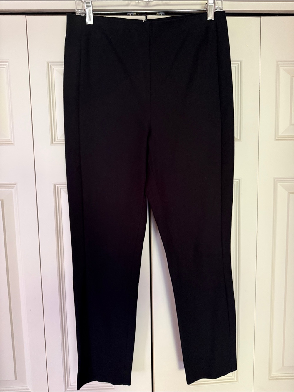 Elie Tahari Black Straight-Leg Pants